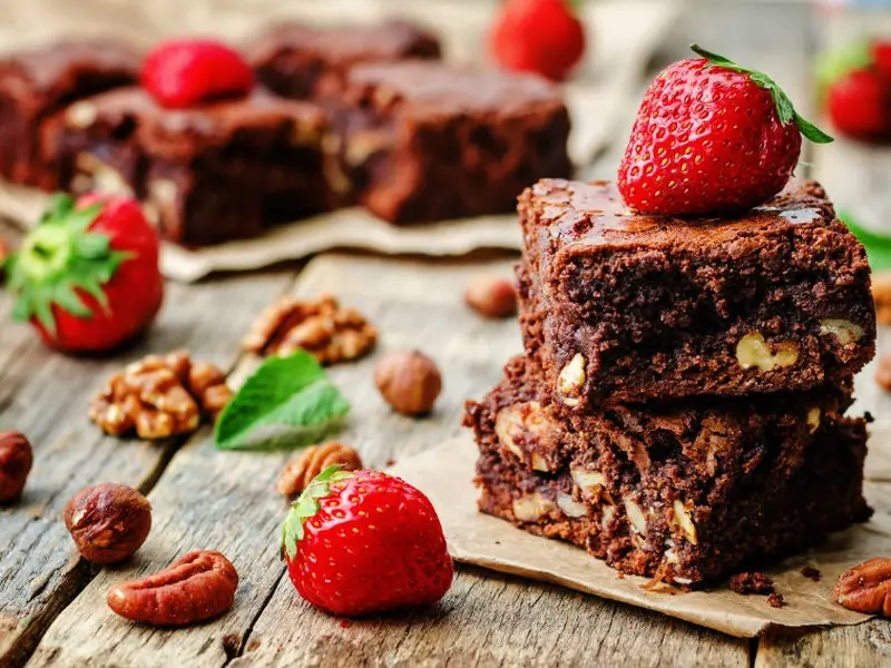 Brownie con nueces